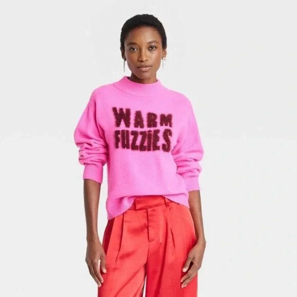 A New Day Warm Fuzzies Pullover Sweater - Pink - Womens XS - NEW